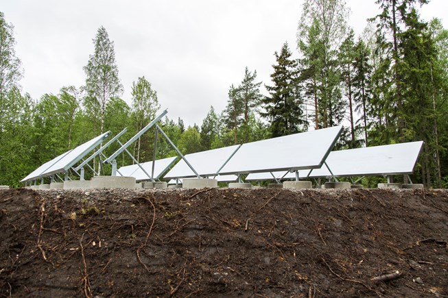 160 neliötä aurinkolämpöä Östersundomiin 160 neliötä aurinkolämpöä Östersundomiin