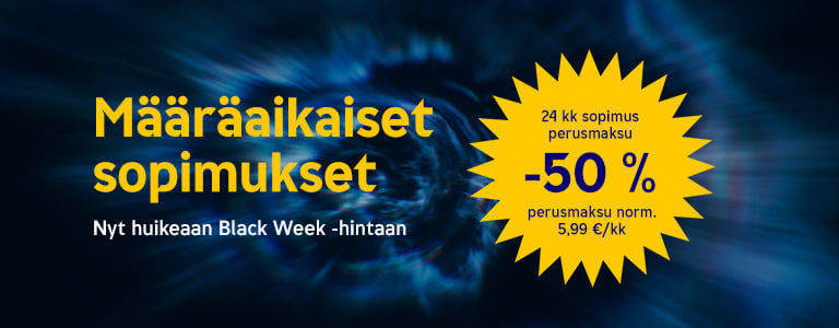 Määräaikaiset sopimukset nyt ennennäkemättömin etuhinnoin!