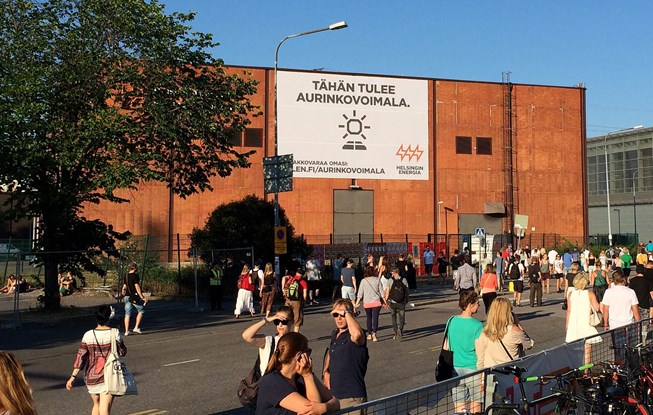 Säätövoimaa Suvilahden aurinkovoimalasta Säätövoimaa Suvilahden aurinkovoimalasta