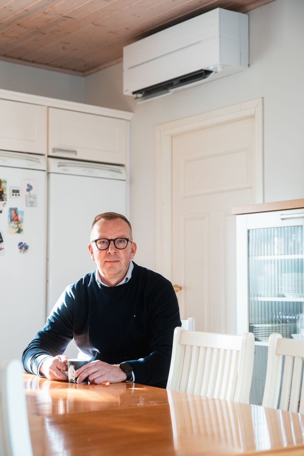 Ilmalämpöpumpun yhdistäminen Älyohjaukseen onnistui Tammentieltä helposti.
