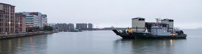 Pellettisiilot saapuivat Salmisaareen kesällä 2014