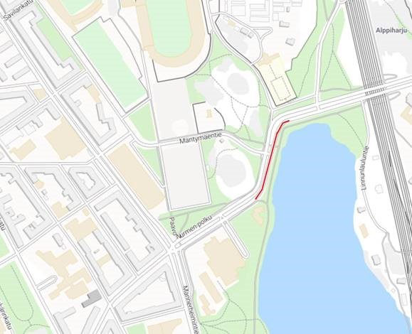 Helsinginkadun työmaa